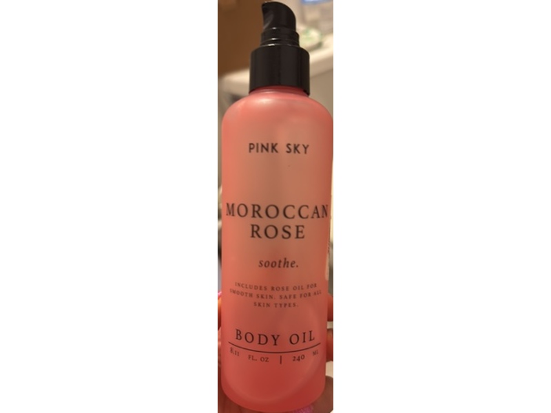 Pink Sky Body Oil, Moroccan Rose, 8.11 fl oz/240 mL