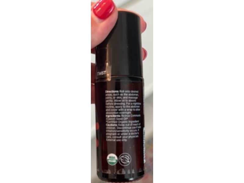 Plant Therapy Body Oil Roll-On, Organic Castor, 1 fl oz/30 mL