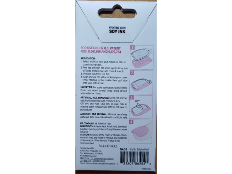 Kiss Tab To Go Super Adhesive Tabs, 48 Count