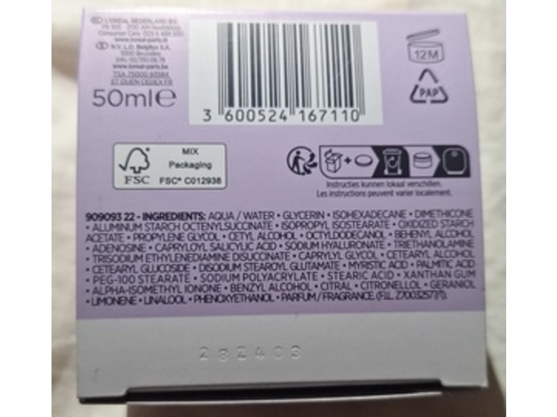 Loreal Paris Hyaluron Expert Night Cream, Volumizing, HA+, 50 mL