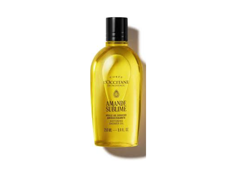 L'Occitane En Provence Almond Sublime Softening Shower Oil, 8.4 fl oz/250 mL