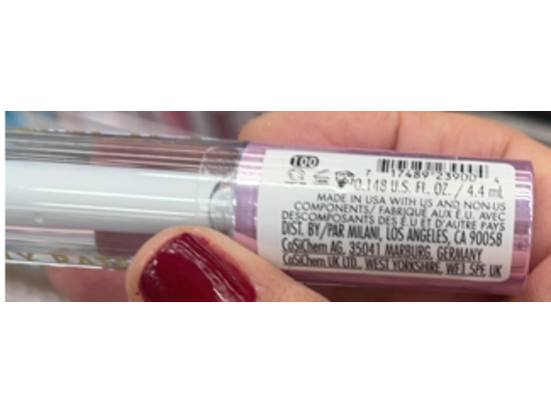 Milani Highly Rated Diamond Lip Gloss, Clear, 0.148 oz/4.4 mL