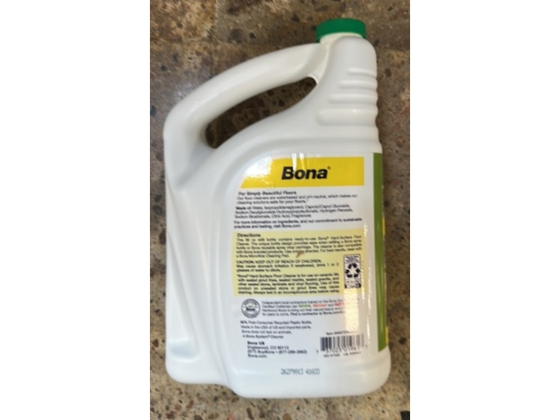 Bona Hard-Surface Floor Cleaner, Lemon Mint, 96 fl oz/2.83 L