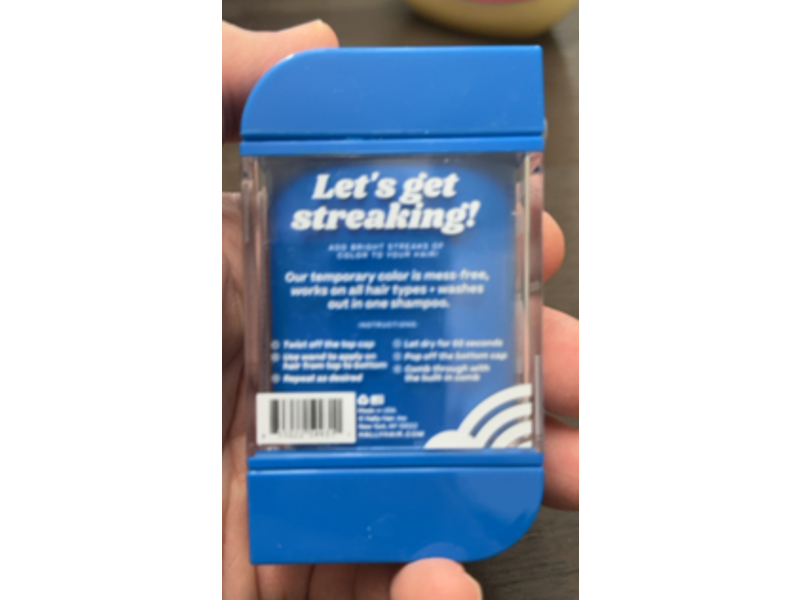 Hally Shade Stix Hair One Day Hair Color, Blue, 0.4 oz/12 mL