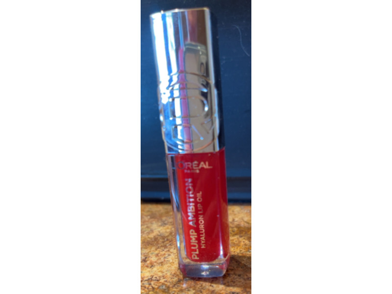 L'Oreal Paris Plump Ambition Hyaluron Lip Oil, Rouge In Love 380, 0.16 fl oz