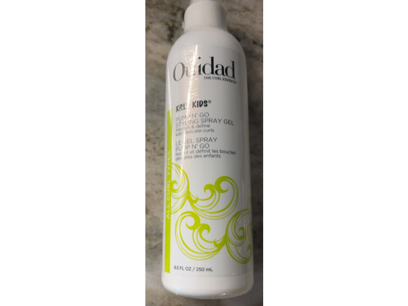 Ouidad Krly Kids Pump N' Go Styling Spray Gel, 8.5 fl oz/250 mL