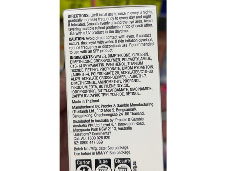 Olay Pro-Retinol Eye Treatment, 15 mL