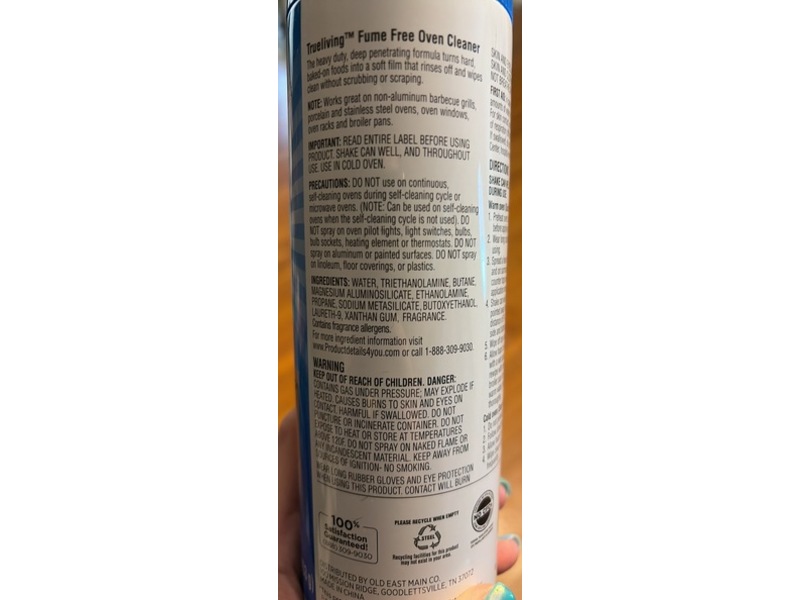 Trueliving Oven Cleaner, 16 oz