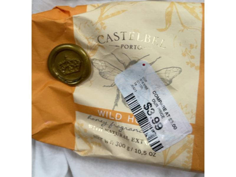 Castelbel Porto Luxury Soap Bar, Wild Honey, 10.5 oz/300 g