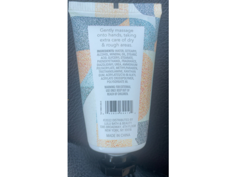 Lulu Hand Cream, Orange Blossom Scent, 1 fl oz/30 mL