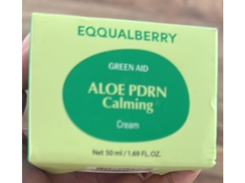 EQUALBERRY Green Aid Calming Cream, Aloe PDRN, 1.69 fl oz/50 mL
