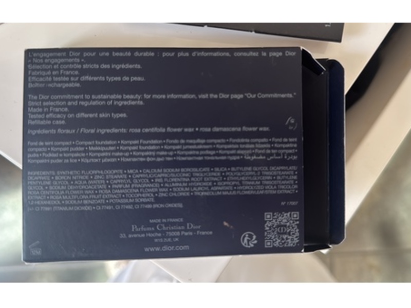 Dior Forever Natural Velvet Compact Foundation, 3N Neutral, 0.35 oz/10 g