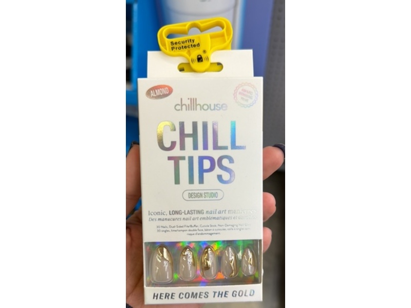 Chillhouse Chill Tips Long-Lasting Nail Art Manicures, Here Comes The Gold