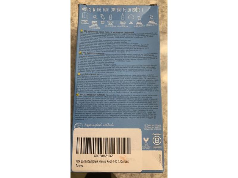 Tints Of Nature Simple Healthier Hair Color, 4RR Earth Red, 4.4 fl oz/130 mL