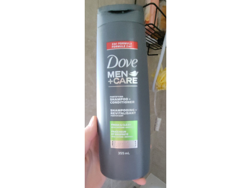 Dove Men + Care Fortifying Shampoo + Conditioner, Fresh & Clean, 12 oz/355 mL