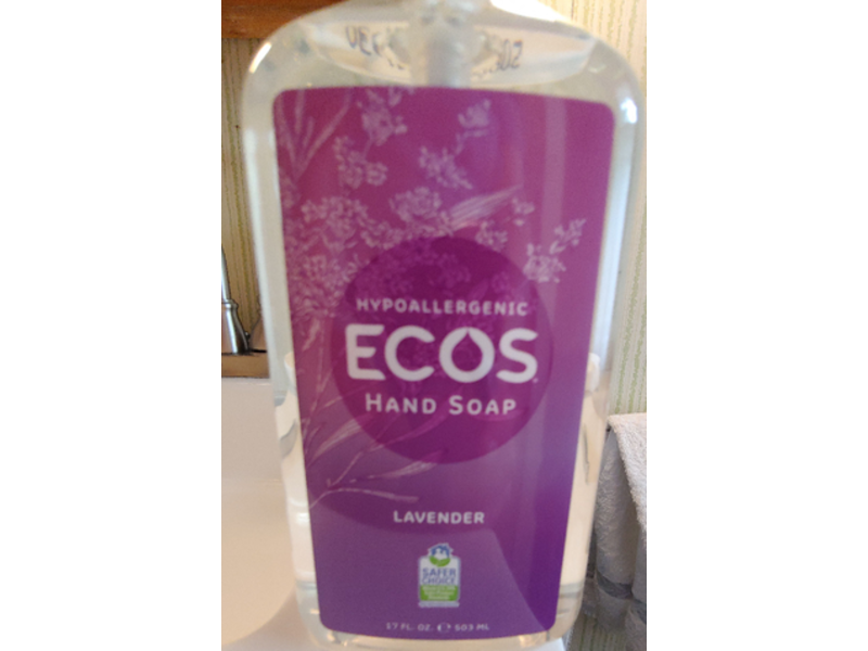 ECOS Hypoallergenic Hand Soap, Lavender, 17 fl oz/503 mL