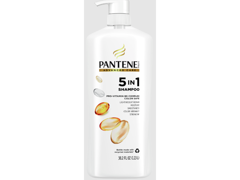 Pantene Advanced Care 5 In 1 Shampoo, 1.13 L/38.2 fl oz