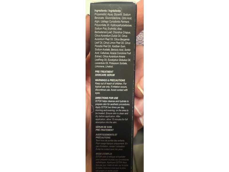Ditox Pre-Treatment Skincare Serum, 0.5 oz/15 mL