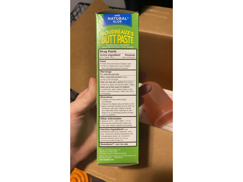 Boudreaux's Butt Paste Diaper Rash Ointment, 4 oz (113 g)