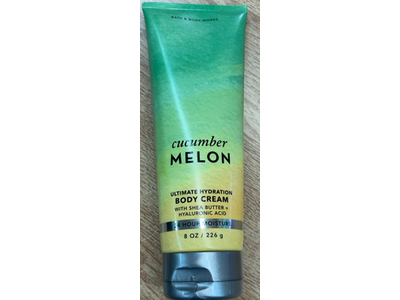Bath & Body Works Ultimate Hydration Body Cream, Cucumber Melon, 8 fl oz/226 g