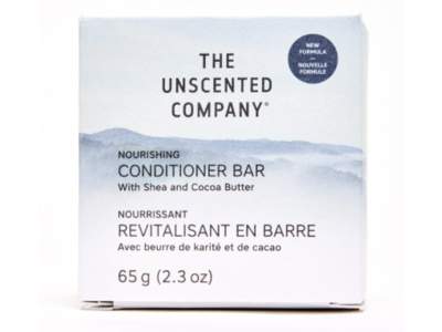 The Unscented Company Nourishing Conditioner Bar, Shea & Cocoa Butter, 2.3 oz/65 g