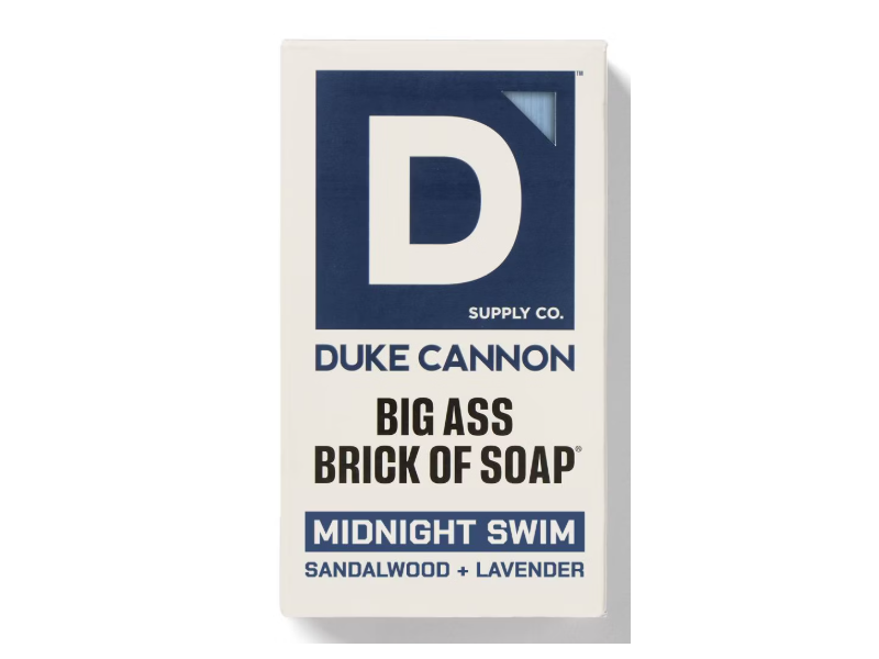 Duke Cannon Big Ass Brick Of Soap Bar Soap, Midnight Swim, 10 oz/283 g