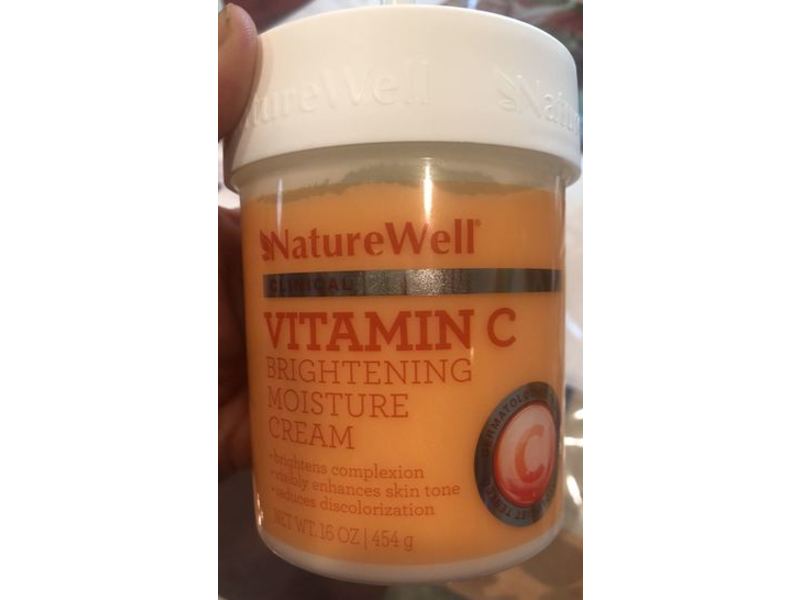 NatureWell Brightening Moisture Cream, Vitamin C, 16 oz/454 g