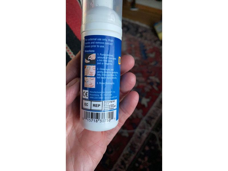 OCuSOFT Oust Demodex Cleanser Pre- Lathered for Irritated Eyelids, 1.68 fl oz/50 mL