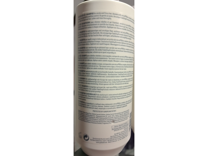 Goldwell Dualsenses Just Smooth Taming Shampoo, 33.8 fl oz/1 L