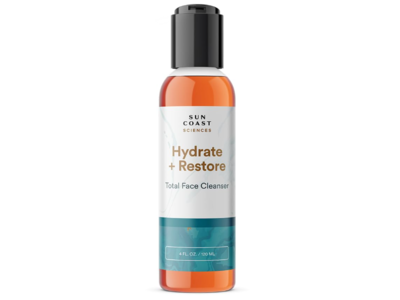 Sun Coast Sciences New Hydrate + Restore Total Face Cleanser, 4 fl oz/120 mL