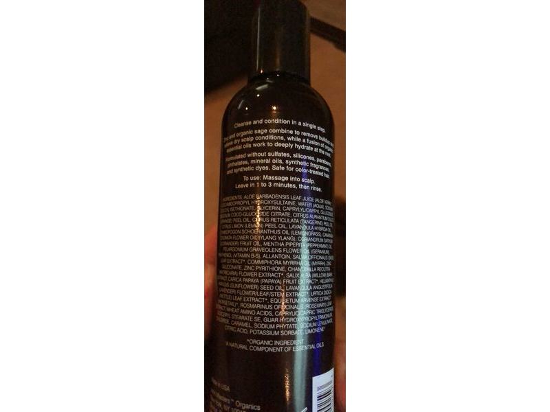 John Masters Organics 2-in-1 Shampoo & Conditioner, Dry Scalp, Zinc & Sage, 8 fl oz/236 mL