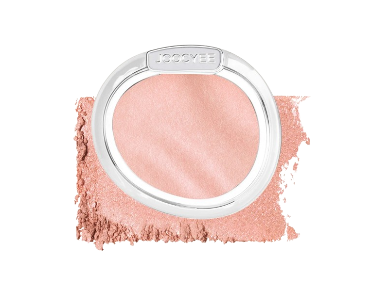 Joocyee Aura Glazed Blush & Highlighter, S240 Veil Nude, 0.176 oz/5 g