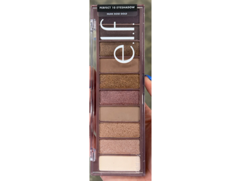 e.I.f Perfect 10 EyeShadow, Nude Rose Gold, 0.49 oz/14 g