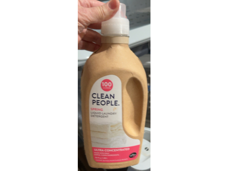 Clean People. Liquid Laundry Detergent, Spring, 100 Loads, 50 fl oz/148 L, Pack of 2.