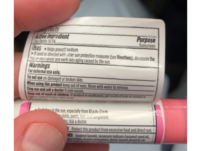 Burt's Bees Sun Care Tinted Lip Balm, SPF 30, Wild Peony