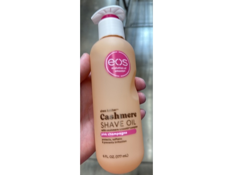 Eos Cashmere Shave Oil, Pink Champagne, 6 fl oz/177 mL