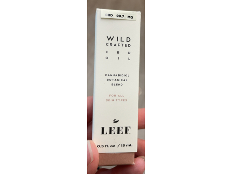 Leee Wild Crafted CBD Oil, Cannabidiol Botanical Blend, 0.5 fl oz/15 mL