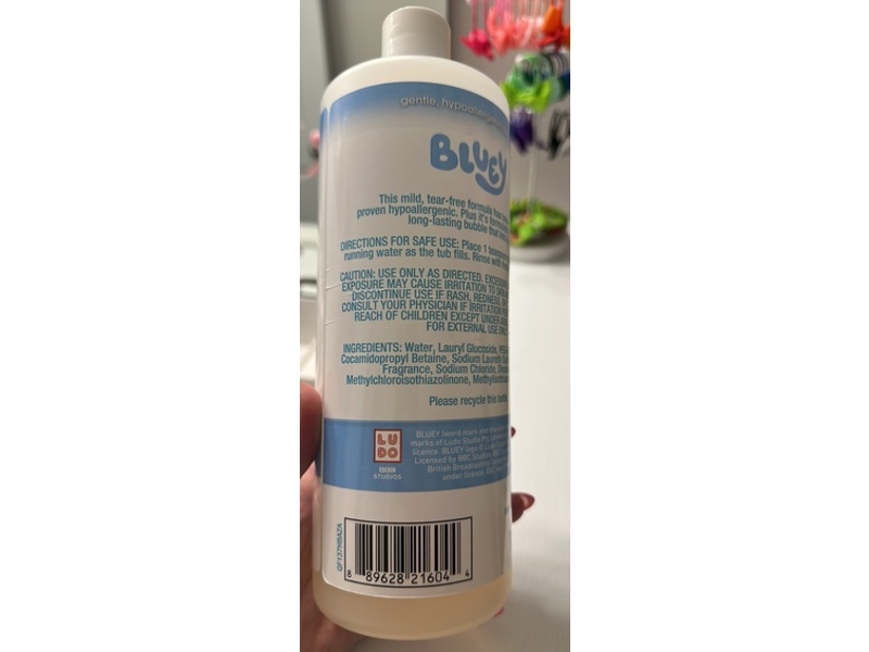 Happy Bubble Bluey Bubble Bath, 32 fl oz/946 mL