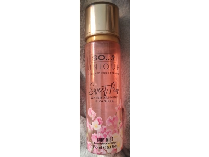 So…? Unique Body Mist, Sweet Pea, 5.1 fl oz/150 mL