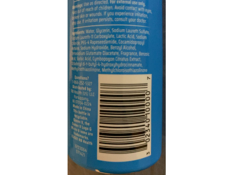 Queen V Queen it Up Intimate Wash, Lemon Grass Extract, 6.76 fl oz/200 mL