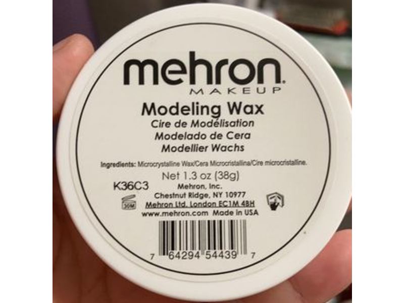 Mehron Makeup Modeling Wax, 1.3 oz/38 g
