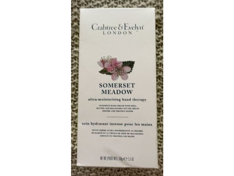 Crabtree & Evelyn Ultra Moisturising Hand Therapy, Somerset Meadow, 3.5 oz/100 g