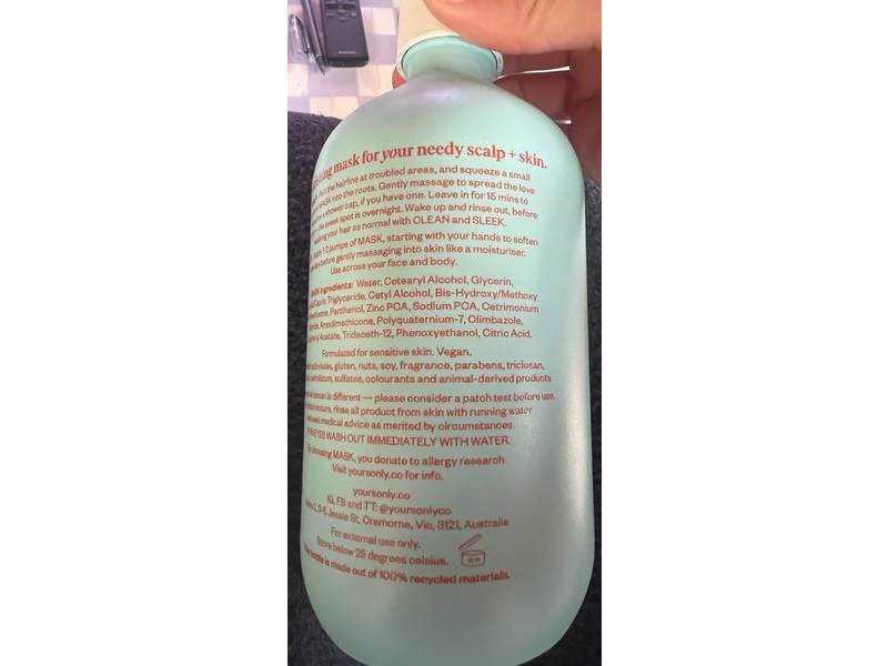 Yours Only Mask, 500 mL