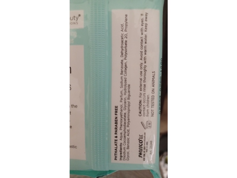 Precision Beauty Make-Up Removing Cleansing Wipes, Collagen, 30 Count