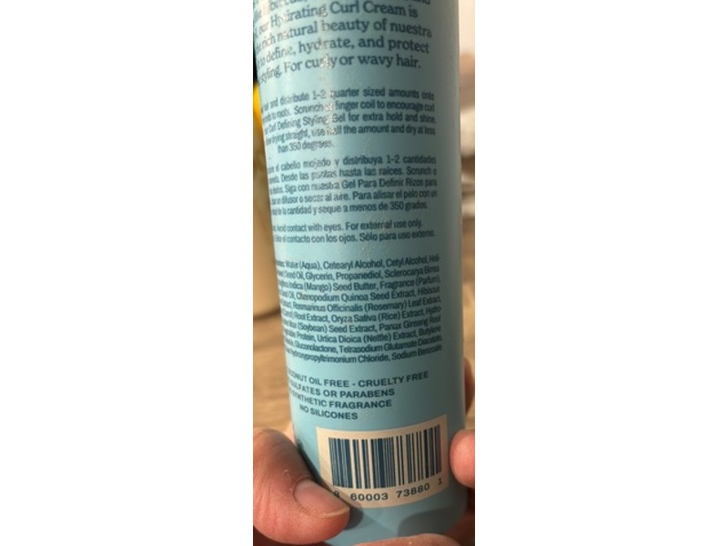 OCOA Hydrating Curl Cream, 8 fl oz/237 mL