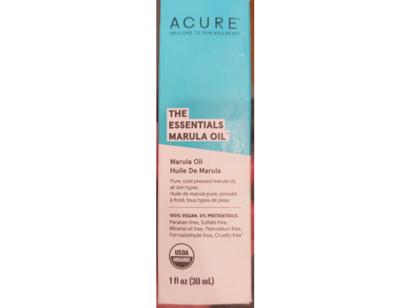 Acure The Essentials Marula Oil, 1 fl oz/30 mL
