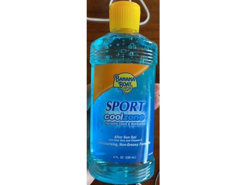Banana Boat Sport Coolzone After Sun Gel, Aloe Vera & Vitamin E, 8 fl oz/236 mL
