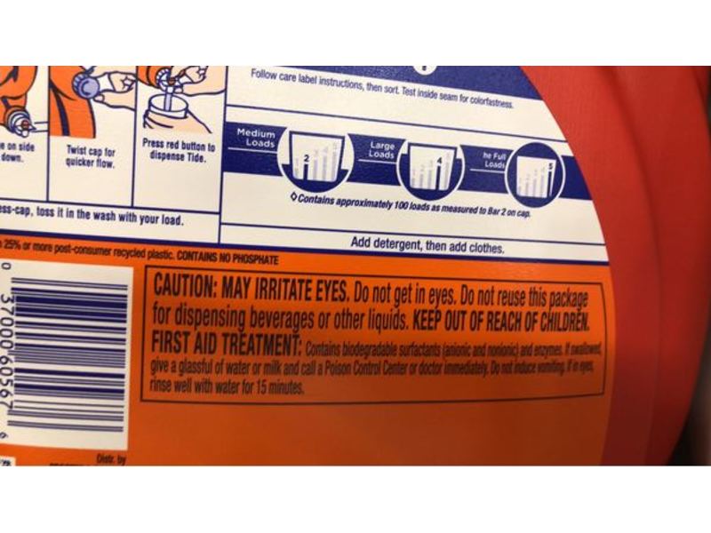 Tide Plus Downy Liquid Laundry Detergent, April Fresh, 100 Loads, 154 fl oz/4.55 L