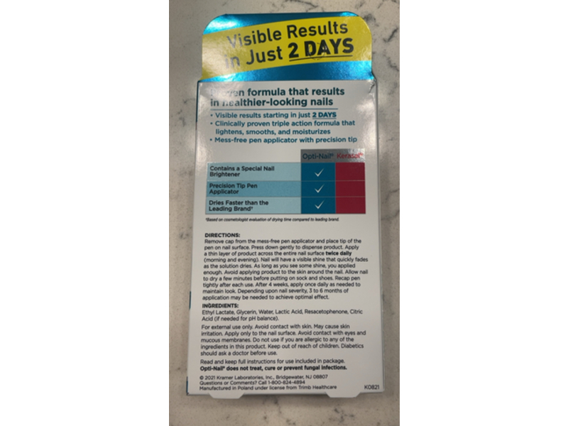 Opti-Nail Fungal Nail Renewal Repair Pen, 0.125 fl oz/3.7 mL