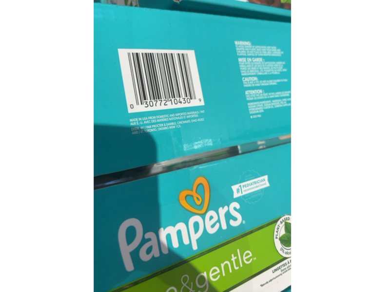Pampers Free & Gentle Baby Wipes, 624 Count